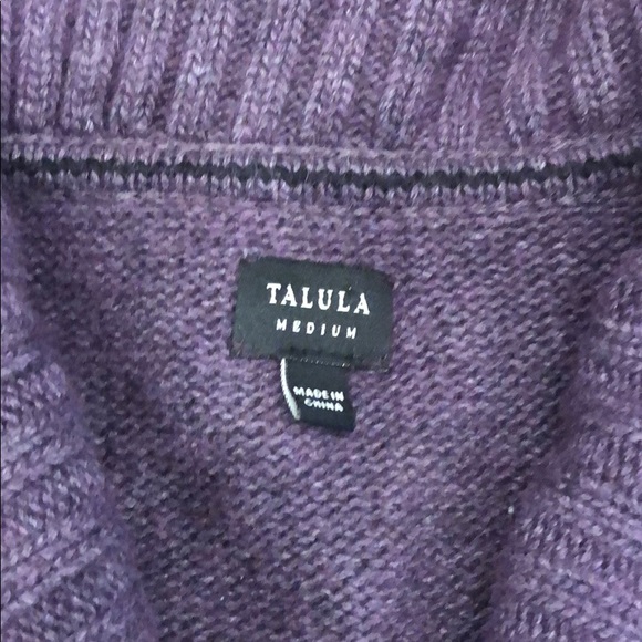 Aritzia Talula Purple Wrap Knit Cardigan Size M - Picture 6 of 10